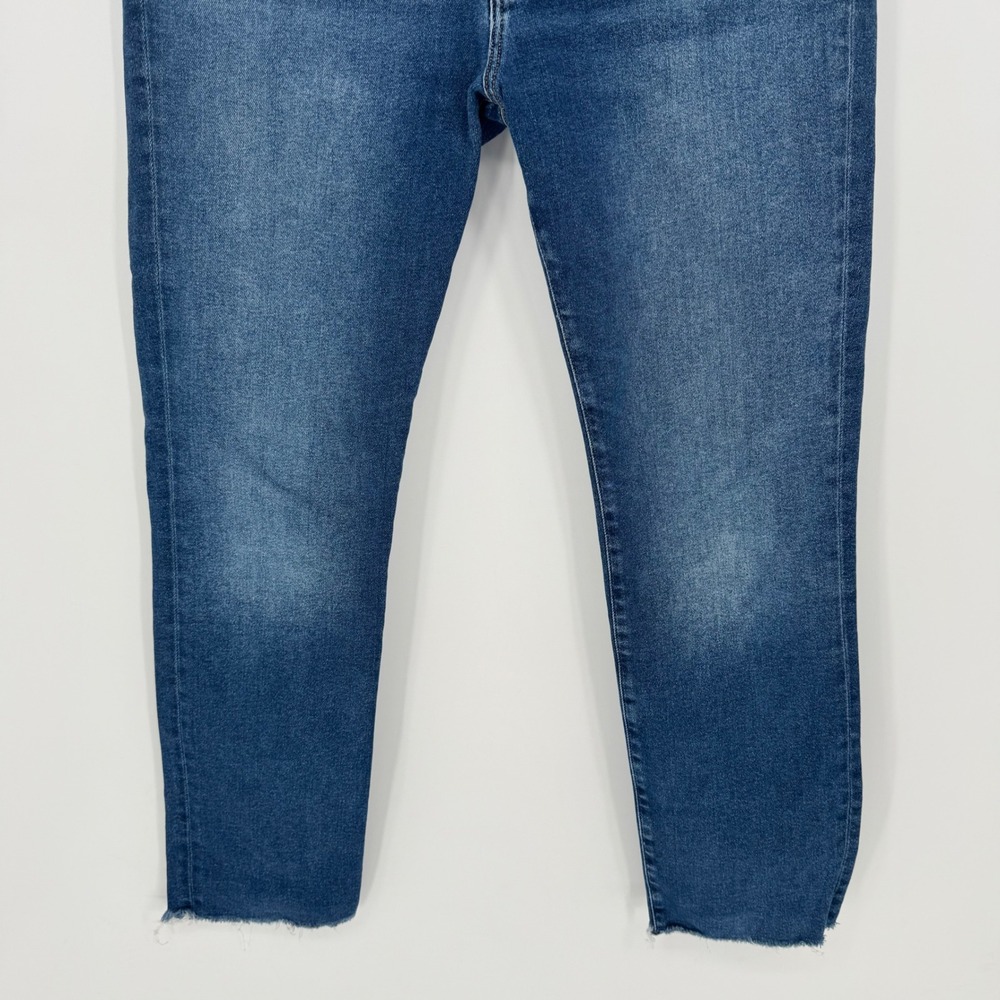 Mavi Jeans Viola‎ Womens Blue Denim Cropped Raw Hem Slim Fit Pants Size 28 - Picture 3 of 7
